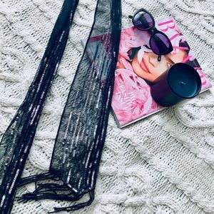 TED BAKER Elegant Embellished Scarf